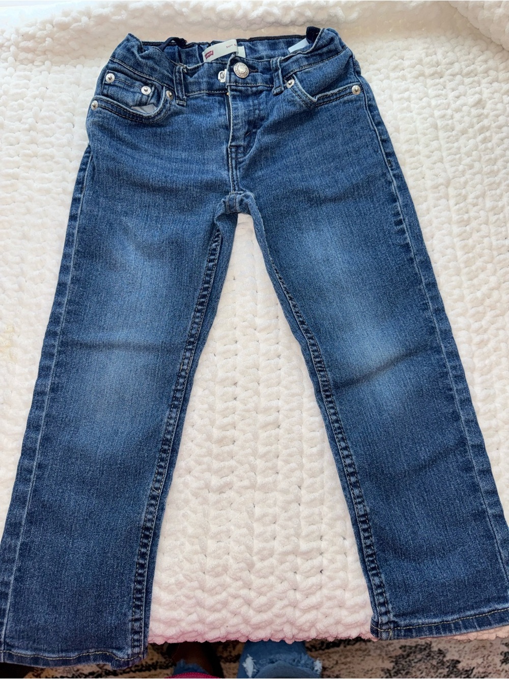 Levi's 511 Kids' Blue Denim Jeans with Tan Patch